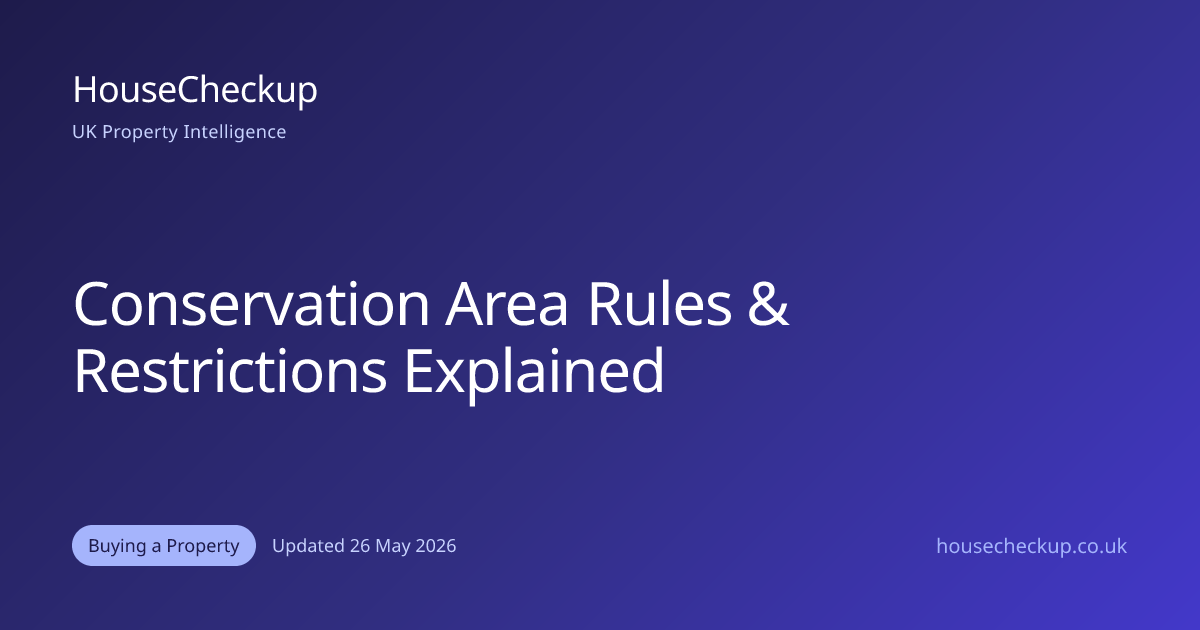 Conservation Area Rules & Restrictions Explained | HouseCheckup